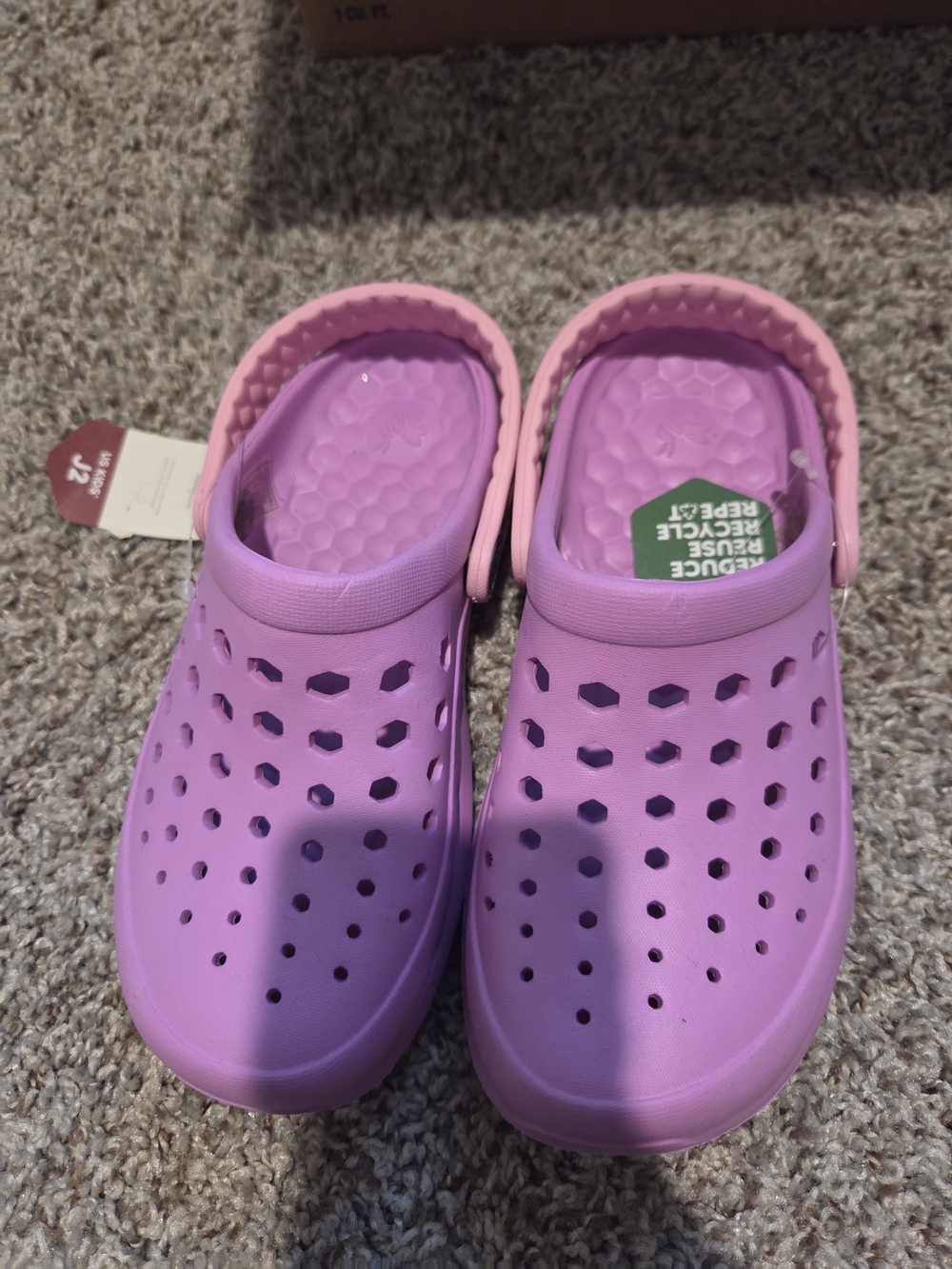 Kids Lightweight Lavender Clog Sandals Joybees
